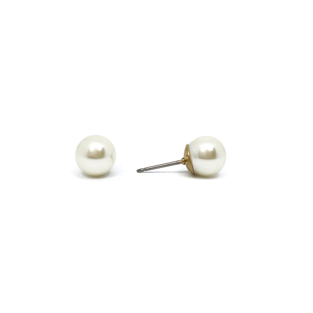 Aretes Broquel Perla