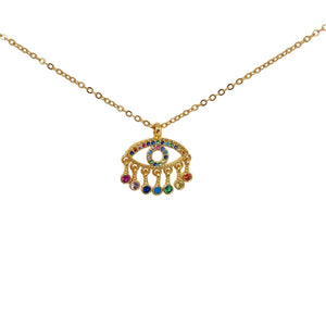 Collar Ojo Rainbow Drops