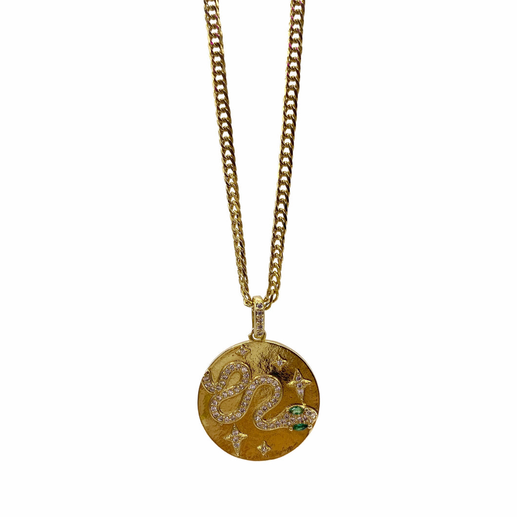 Collar Medalla Snake