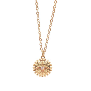 Collar Sol Ojo Zirconia