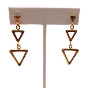 Aretes largos tres triángulos