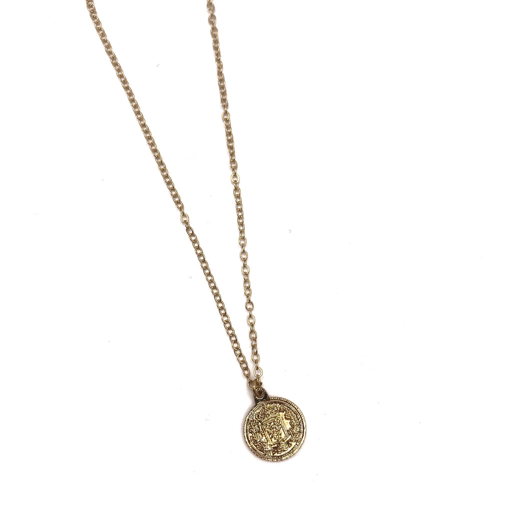 Collar Moneda Francesa Mini