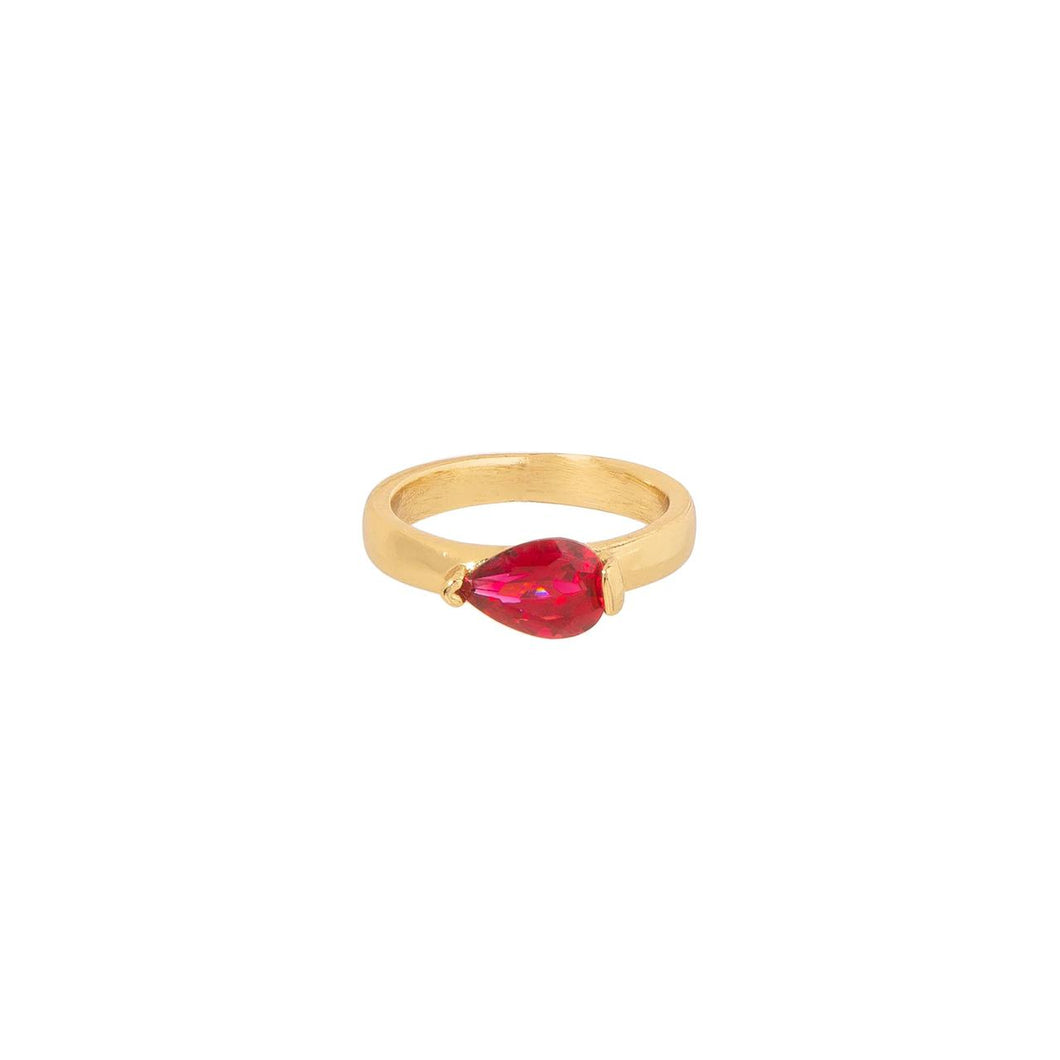 Anillo Gota Rojo
